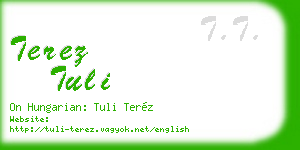 terez tuli business card