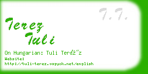 terez tuli business card